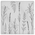 Botanica Nocturne Picnic Blanket — Ivory Single-Sprig