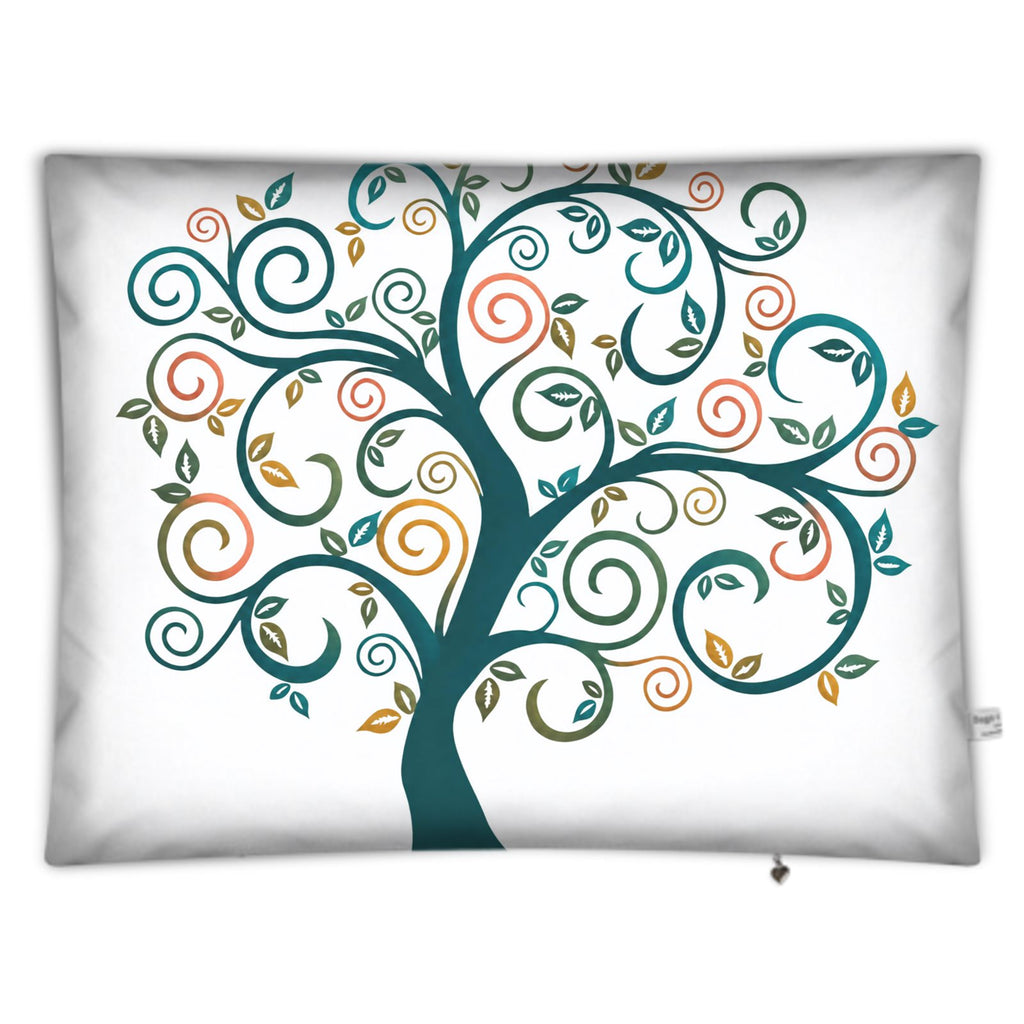 Botanica Nocturne Floor Pillows — Ivory Hairline Vine